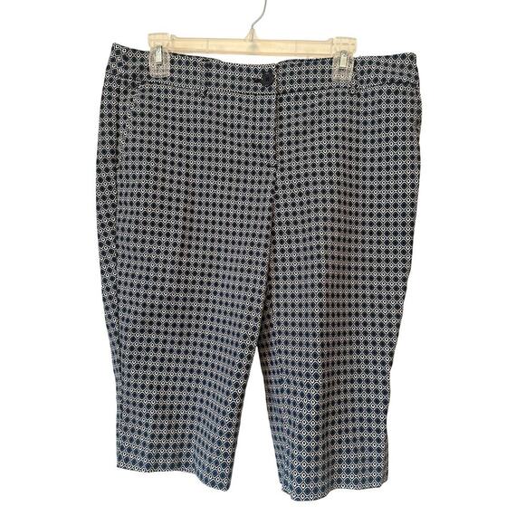 Hilary Radley Stretch Bermuda Shorts Sz 12 – Preppy Mod Style - Picture 1 of 4